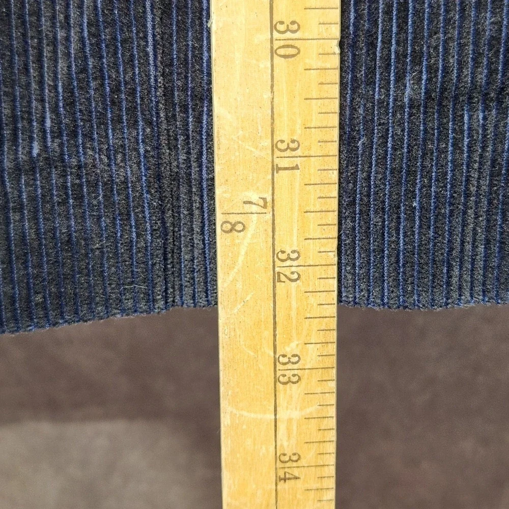 John Nordstrom Corduroy Winter Bamboo sport‎ coat Blazer jacket 48L Navy Blue